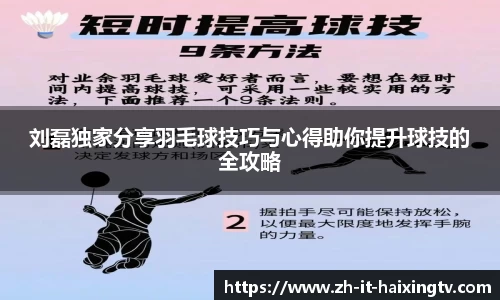 刘磊独家分享羽毛球技巧与心得助你提升球技的全攻略